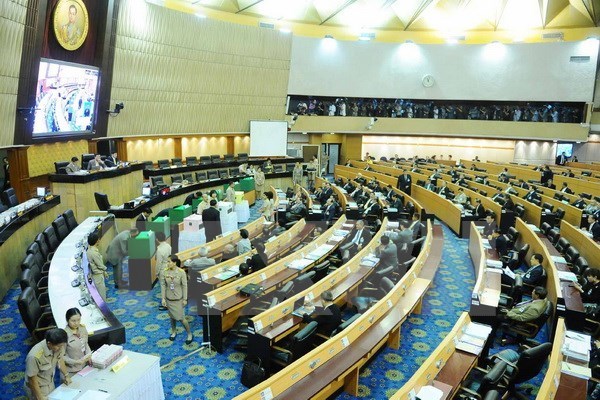 A meeting of Thailand's parliament. (Photo: Xinhua/VNA)