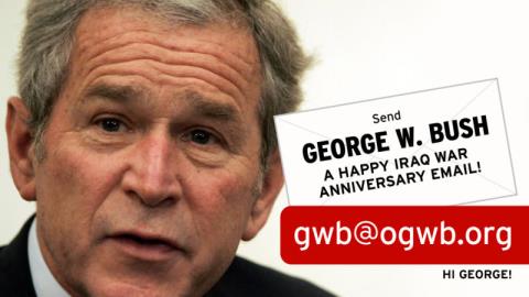 Tổng thống Mỹ George W. Bush, người đã phớt lờ những báo cáo của CIA về Saddam Hussein.