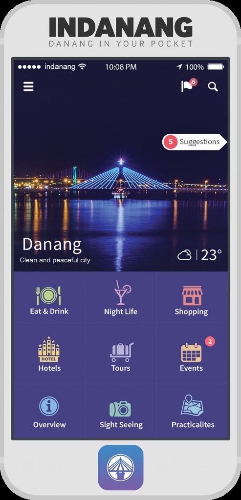 The 'inDanang' app will contribute to local tourism promotion, supporting travelers in terms of information. 