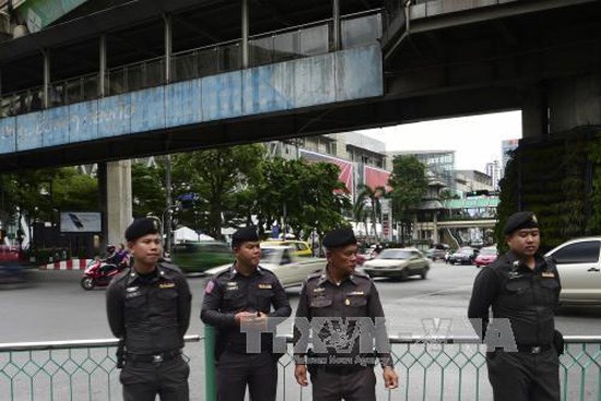 Thai police is doing tasks in Bangkok (Photo: AFP/VNA)