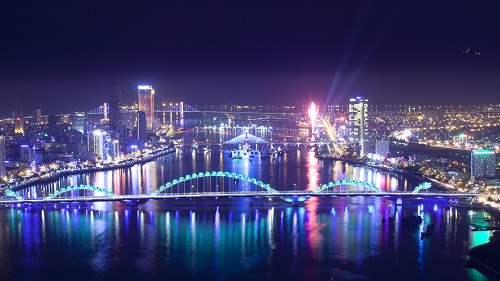 Sparkling beauty of the city at night