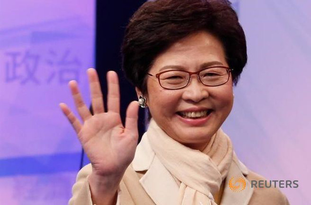 Bà Carrie Lam. (Ảnh: Reuters)