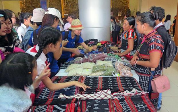 A stall introducing and selling agricultural products …