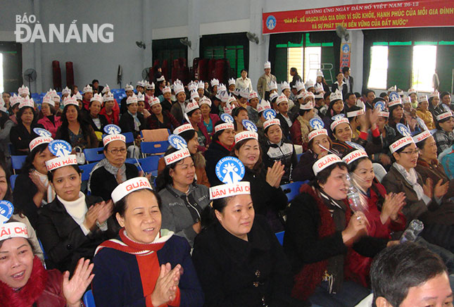 Cộng tác viên quận Hải Châu tham dự Hội thi tuyên truyền viên.