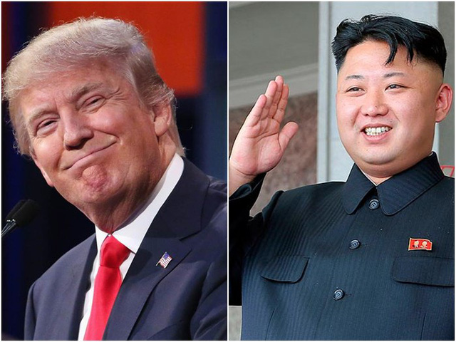 Tổng thống Mỹ Donald Trump (trái) và nhà lãnh đạo Triều Tiên Kim Jong-un (Ảnh: Getty)