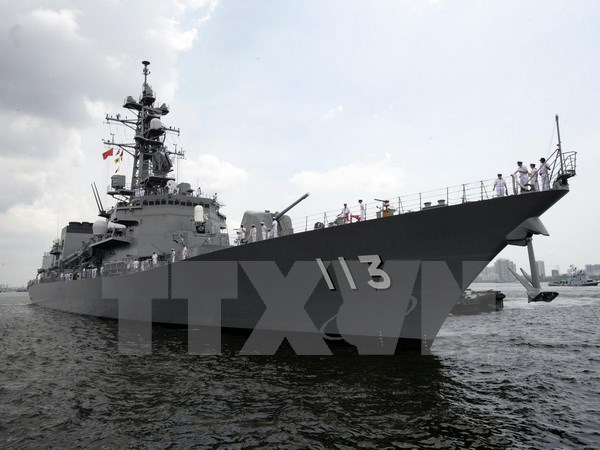 Tàu khu trục Sazanami của Nhật Bản. (Nguồn: AFP/TTXVN)