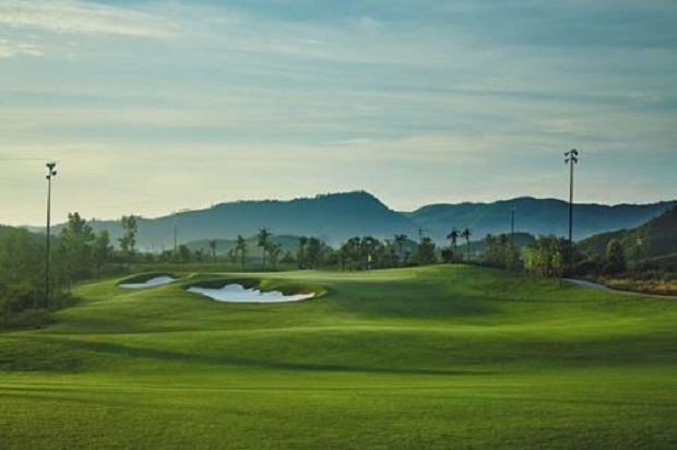 Fairway and green on the Ba Na Hills course