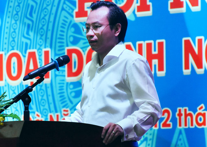 Bí thư Thành ủy Nguyễn Xuân Anh phát biểu tại hội nghị