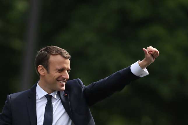 Tổng thống Emmanuel Macron đến Đức với mong muốn xây dựng liên minh cùng Berlin.   Ảnh: AFP