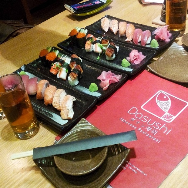 Delicious dishes at the Dasushi