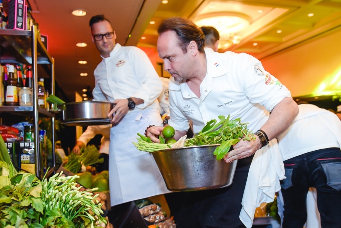 Two foreign chefs at a five-star hotel in Saigon. Photo by Phan Truc 