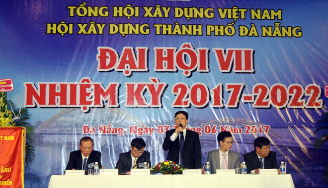 Ông Lê Tùng Lâm, Phó Giám đốc Sở Xây dựng tiếp tục được bầu làm Chủ tịch Hội Xây dựng thành phố nhiệm kỳ 2017-2022