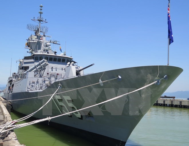 Australian navy ship HMAS Ballarat visits Da Nang