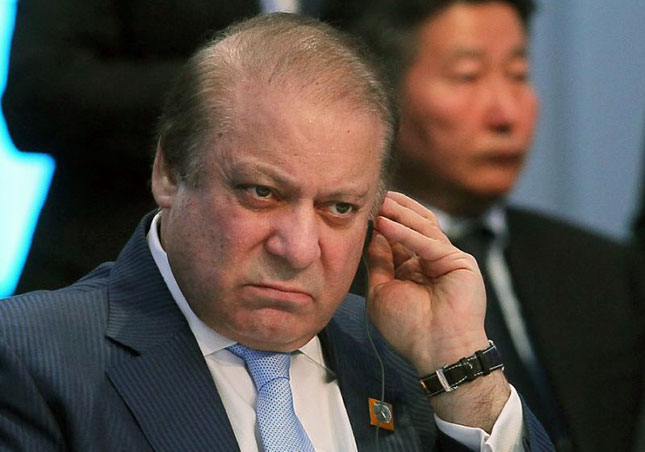 Thủ tướng Nawaz Sharif bị cáo buộc tham nhũng.  Ảnh: AFP