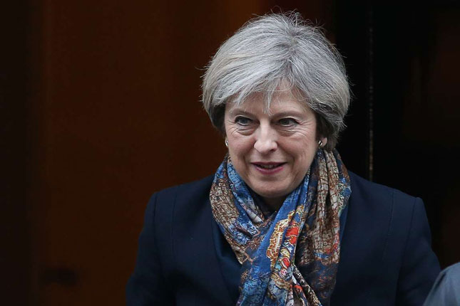 Thủ tướng Theresa May đang loay hoay xử lý vấn đề Brexit. 			           Ảnh: AFP