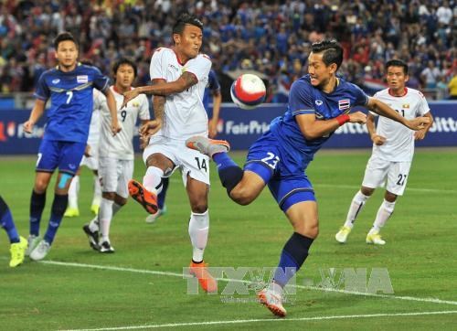 Football match between U23 Thailand and U23 Myanmar at SEA Games 28 (Photo: AFP/VNA)