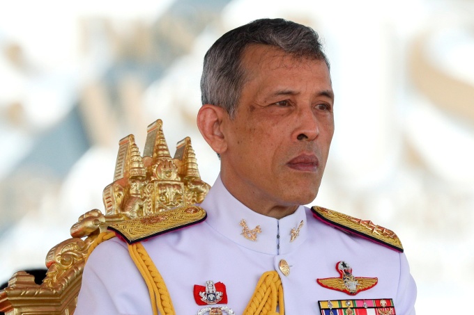 Thailand's King Maha Vajiralongkorn Bodindradebayavarangkun watches the annual Royal Ploughing Ceremony in central Bangkok, Thailand, May 12, 2017. (Photo by Reuters)