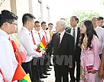 [Photo] Tổng Bí thư Nguyễn Phú Trọng thăm cấp nhà nước Myanmar