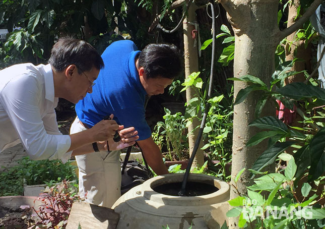 A jar of standing water can become breeding grounds for the mosquitoes