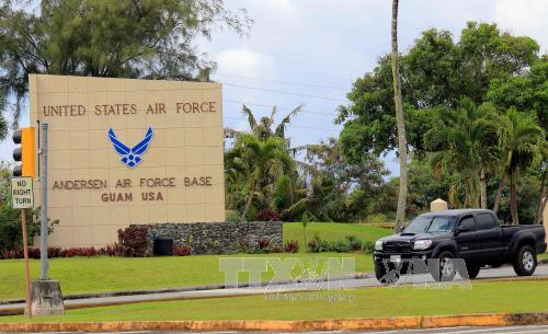 Căn cứ không quân Andersen ở Yigo, đảo Guam ngày 11/8. Ảnh: AFP/TTXVN