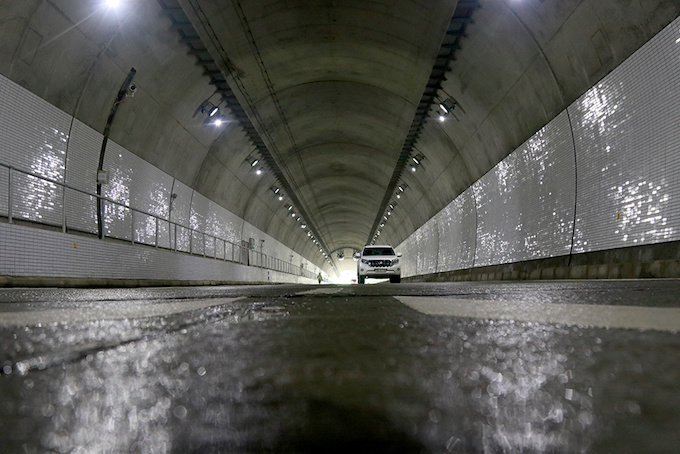 Only cars are allowed to use the tunnel, while motorbikes are carried through on trucks. Drivers will have to pay toll fees from September 3.