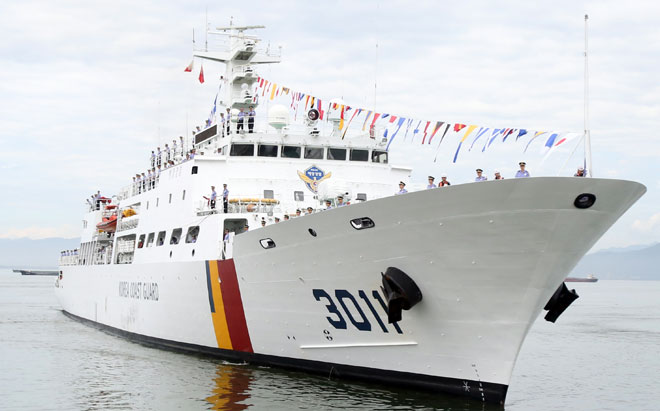 The South Korea Coast Guard ship Badaro