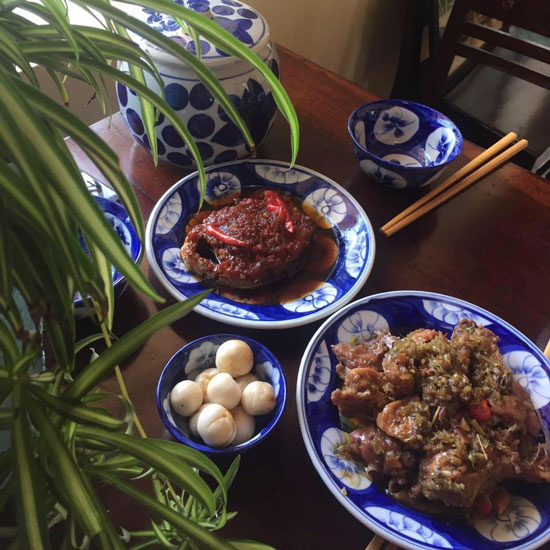 Mouth-watering daily Vietnamese dishes offered at the Nha Ta Restaurant