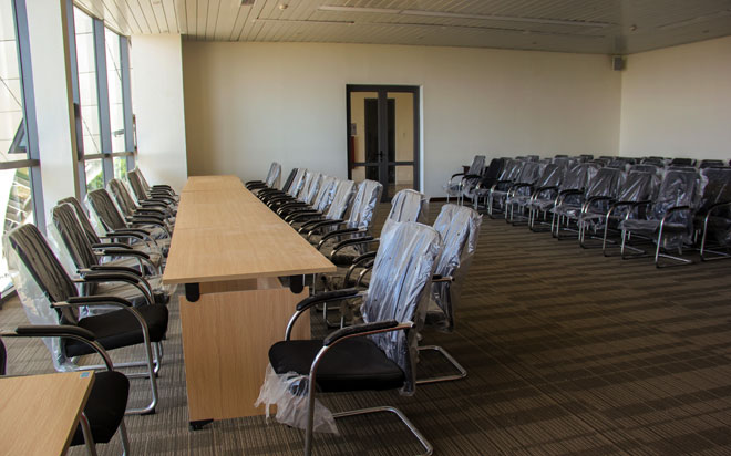 A press conference room on the 2nd floor