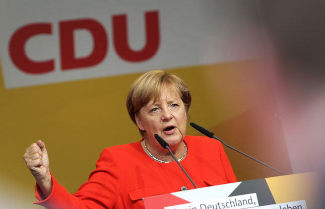 Thủ tướng Angela Merkel luôn khẳng định thông điệp về sự ổn định và thịnh vượng cho nước Đức. 							Ảnh: AFP
