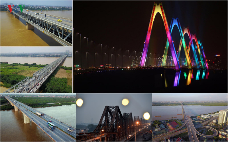 Nhắc đến Hà Nội cũng là nói đến những cây cầu bắc qua sông...