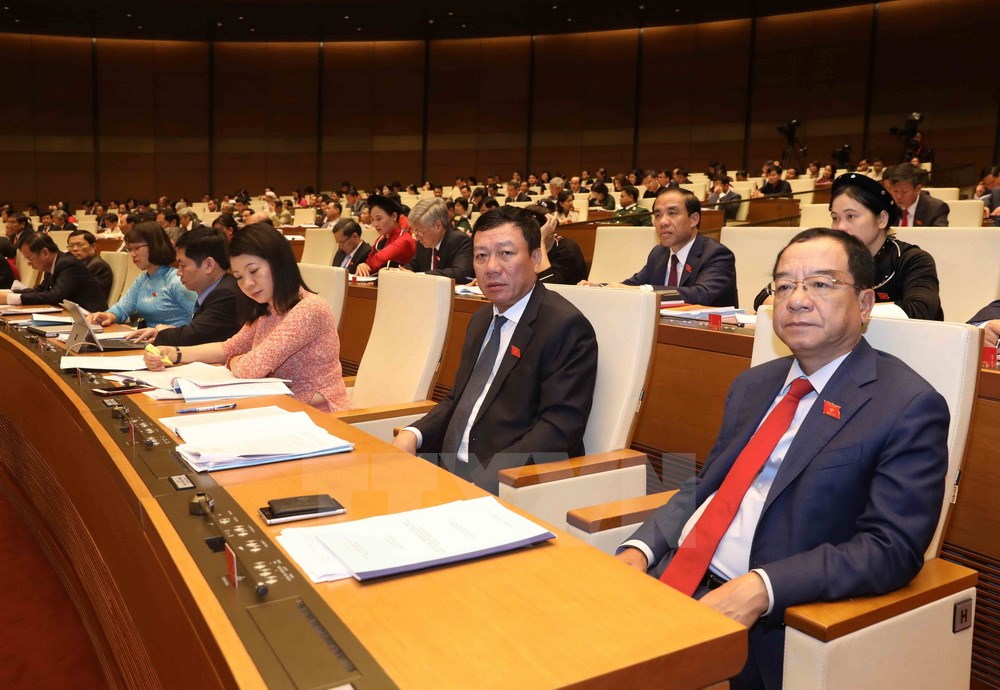 Các đại biểu Quốc hội tại phiên khai mạc kỳ họp thứ 4, Quốc hội khóa XIV.