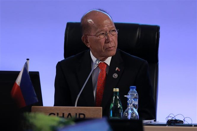 Secretary of Defence of the Philippines Delfin Lorenzana at the 11th ASEAN Defence Ministers’ Meeting (Photo: Xinhua/VNA)