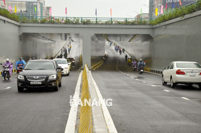 A view of the tunnel