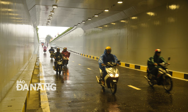  Vehicles running though the underground section