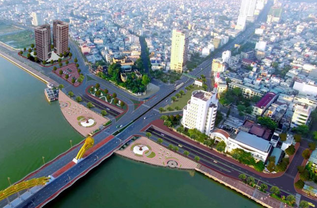  A design involves the construction of a tunnel at the western end of the Rong (Dragon) Bridge