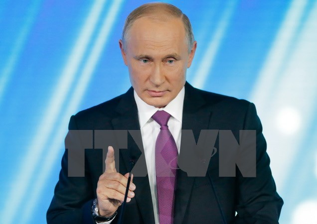 Tổng thống Nga Vladimir Putin. (Ảnh: AFP/TTXVN)