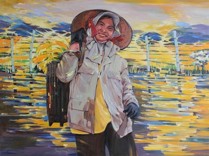 A painting is on display at Đà Nẵng city’s Fine Arts Museum. — VNS Photo Nguyễn Trinh Read more at http://vietnamnews.vn/life-style/416840/cultural-events-to-offer-apec-delegates-visits.html#sel43hez6PRt02y3.99