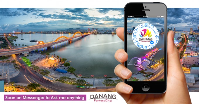 The central city of Đà Nẵng has officially launched a chatbot on smart travel to serve visitors during the ongoing 2017 APEC Economic Leaders’ Week. — Photo tourism.danang.vn Read more at http://vietnamnews.vn/life-style/416975/da-nang-launches-chatbot-on-smart-travel-for-apec.html#Sur6WlCRHMXRzrR7.99