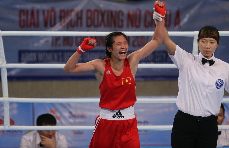 Nguyễn Thị Tâm vừa giành HCV tại Giải vô địch Boxing nữ châu Á 2017.