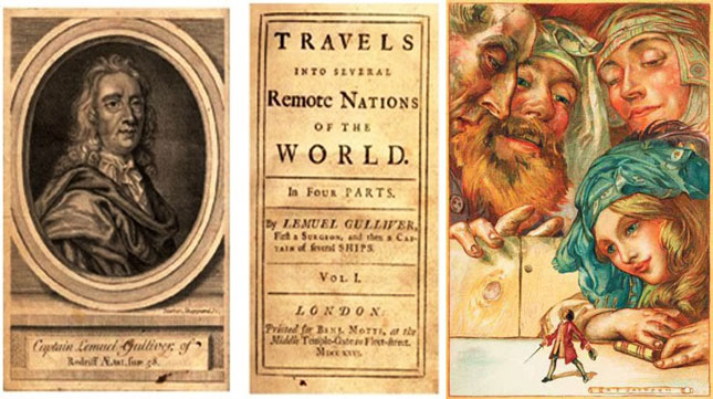Ấn bản đầu tiên cuốn “Gulliver phiêu lưu ký” - xuất bản 1726.