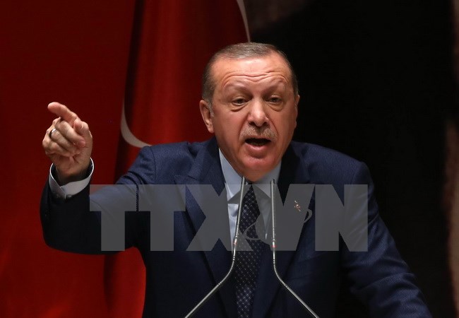 Tổng thống Thổ Nhĩ Kỳ Recep Tayyip Erdogan. (Nguồn: AFP/TTXVN)