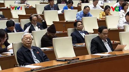 Tổng Bí thư Nguyễn Phú Trọng tham dự phiên chất vấn Thủ tướng