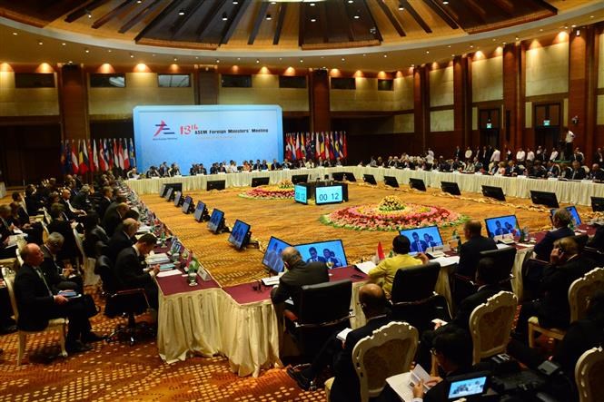 ​The 13th ASEM Foreign Ministers' Meeting is an important event in preparation for the 12th ASEM summit slated for October 2018 in Brussels (Photo VNA)