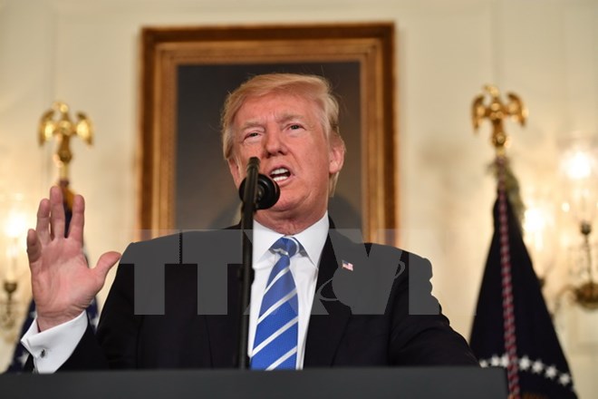 Tổng thống Mỹ Donald Trump. (Nguồn: AFP/TTXVN)