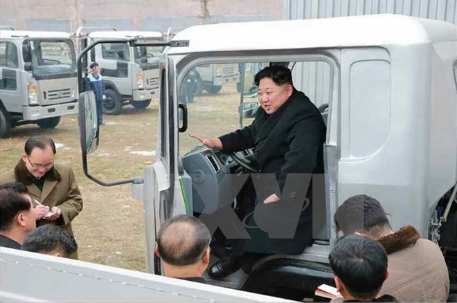 Nhà lãnh đạo Triều Tiên Kim Jong-un. (Ảnh: Yonhap/TTXVN)