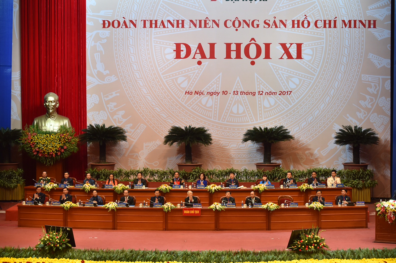 Đại hội đại biểu toàn quốc Đoàn TNCS Hồ Chí Minh lần thứ XI, nhiệm kỳ 2017 – 2022 chính thức khai mạc sáng 10/12 