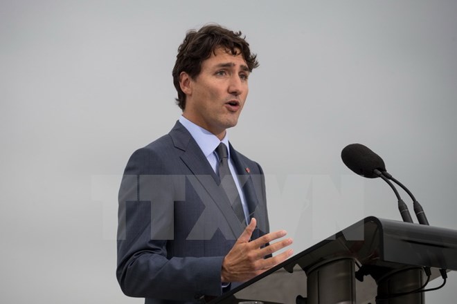 Thủ tướng Canada Justin Trudeau. (Ảnh: AFP/TTXVN)