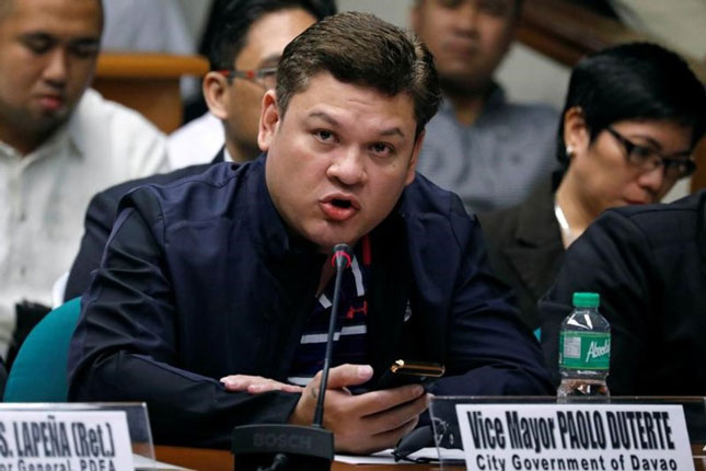 Ông Paolo Duterte là con của Tổng thống Philippines Rodrigo Duterte.  Ảnh: Reuters