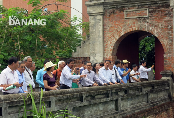 Members from the National Heritage Council visiting the remains of the citadel