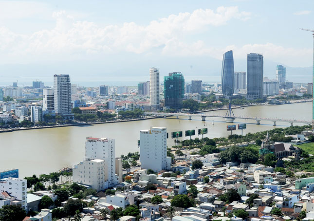 A prosperous corner of Da Nang viewed from above (Photo: Dang No) 